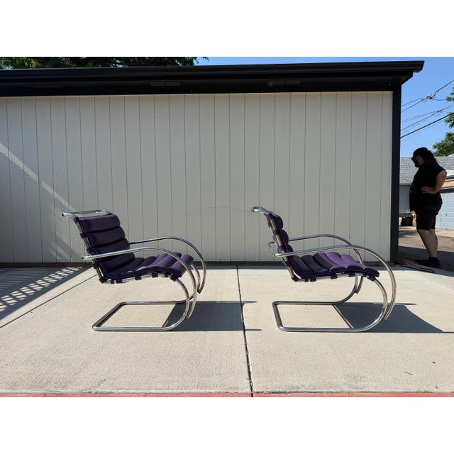 Knoll Vintage.Knoll Mr Lounge Chairs- Mies Van Der Rohe. Selling as a Pair! For Sale - Image 4 of 9