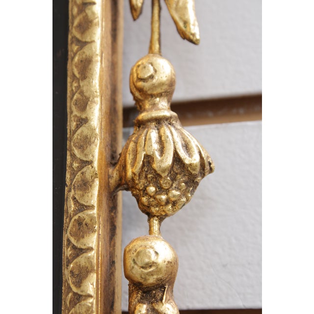 Friedman Brothers Neoclassical Black and Gold Gilt Wall Mirror For Sale - Image 10 of 13