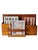 A striking vintage solid wood storage piece featuring clean architectural lines and a warm, richly grained wood finish....