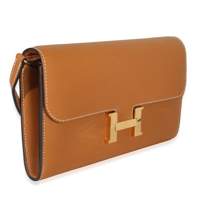 Contemporary Toffee Epsom Constance Long Wallet To Go GHW For Sale - Image 3 of 9