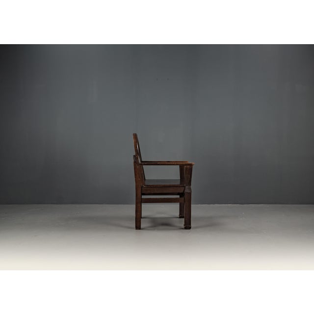 Armchair with Soul in Pinewood, 1940s For Sale - Image 4 of 18