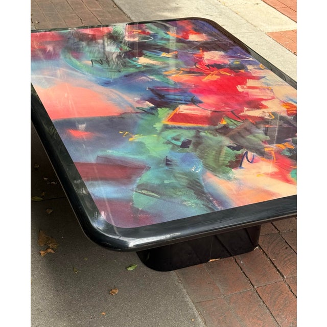 Unique Postmodern Coffee Table by Ron Kemper, Signed, Late 20th Century For Sale In Los Angeles - Image 6 of 12