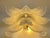Shenographic wall sconce in Murano glass. Leaves in gold graniglia, metal frame in white. A piece of hight italian hand-...