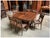 Antique Art Nouveau Dining Set with Extendable Table and Chairs, 1910, Set of 7 For Sale - Image 10 of 12