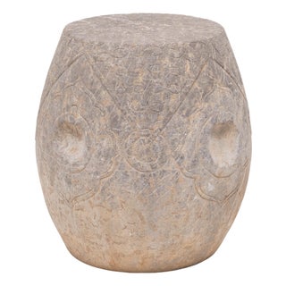 Chinese Qing Dynasty Stone Prosperity Drum Table For Sale