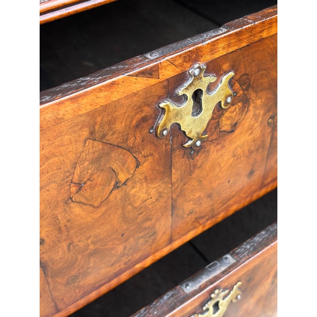 Antique Queen Anne Walnut Chest on Stand, 1710 For Sale - Image 11 of 12