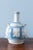 Blue and White Faience Bottle from Nevers, 18th Century For Sale - Image 3 of 10