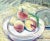 Contemporary Trois Peches (Three Peaches) Still Life For Sale - Image 3 of 5