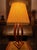 Vintage Mid-Century Modern Sculpted Bentwood & Brass Table Lamp For Sale - Image 14 of 16