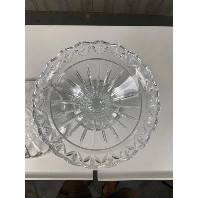 Lead Crystal Shannon Designs Compote For Sale - Image 9 of 10