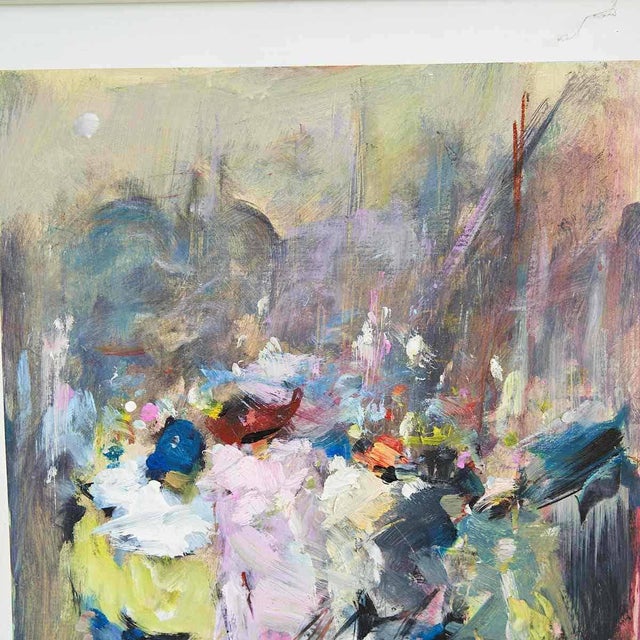 Renzo Piccoli, Figurative Scene, Oil Painting For Sale - Image 3 of 6