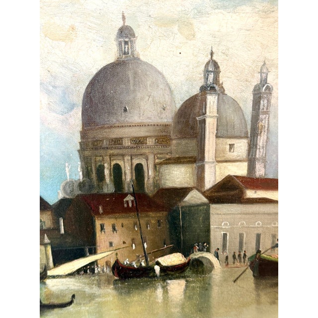 19th-Century Italian Venetian Capriccio of the Bacino di San Marco For Sale - Image 15 of 18