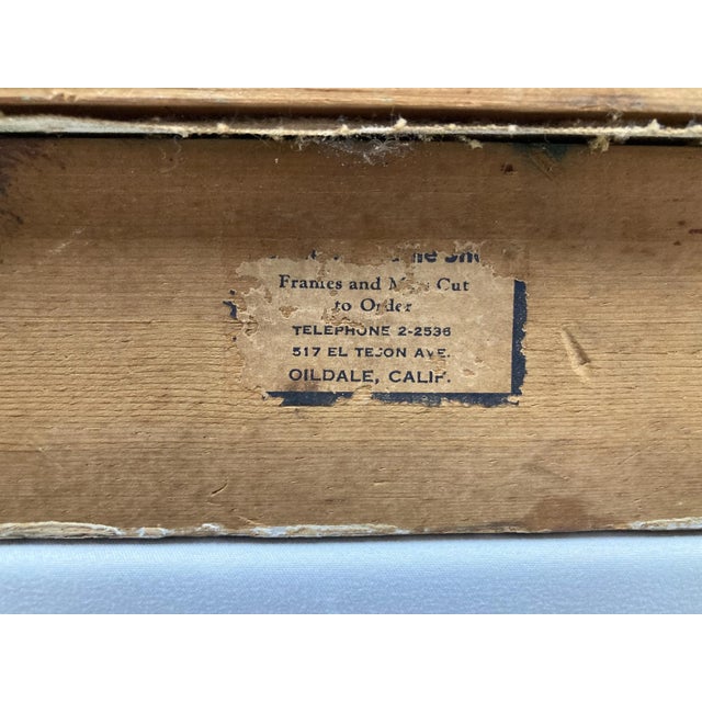 Gold 1950s Vintage Autumn Landscape Oil Painting by Elmer Stewart – Framed Mid-Century Forest Scene With Swans For Sale - Image 8 of 10