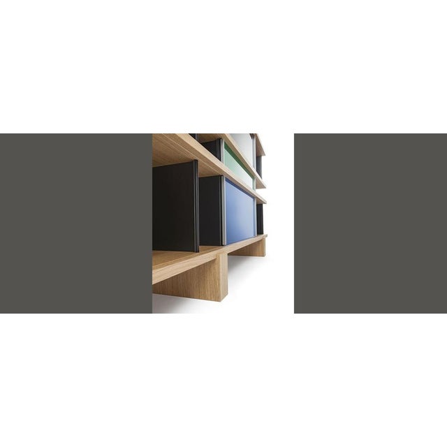 Nuage Shelving Unit in Wood and Aluminium by Charlotte Perriand for Cassina For Sale - Image 3 of 8