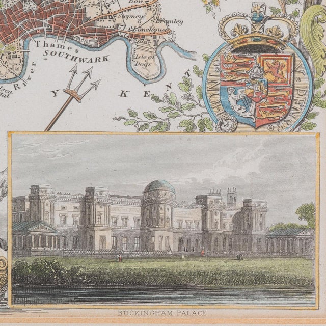 1860's Antique County Map For Sale - Image 9 of 12