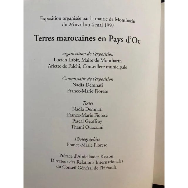 Berber Tribes of Morocco 1990s Terres Marocaines Nadia Demnati, France Marie Fiorese Book For Sale - Image 4 of 13
