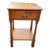 Mid-Century Hand-Crafted Refinished Solid Pine Two-Tier Single Drawers Side Table For Sale