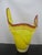 2000 - 2009 Stadelman Yellow Hand Blown Pacific Nw Studio Art Glass Handkerchief Ruffle Vase For Sale - Image 5 of 12