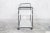 80s Pilastro trolley Serving Bar, originally designed by Tjerk Reijenga. Metal, black and white. Lower shelf for glasses...