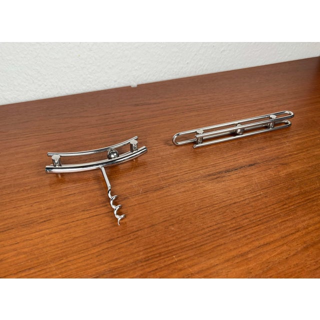 Postmodern Danish Metal Bottle Opener and Corkscrew by Bent Falk for Menu, 1980s, Set of 2, in Very Good conditions....
