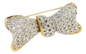 Valentino Garavani Jeweled Bowtie Brooch