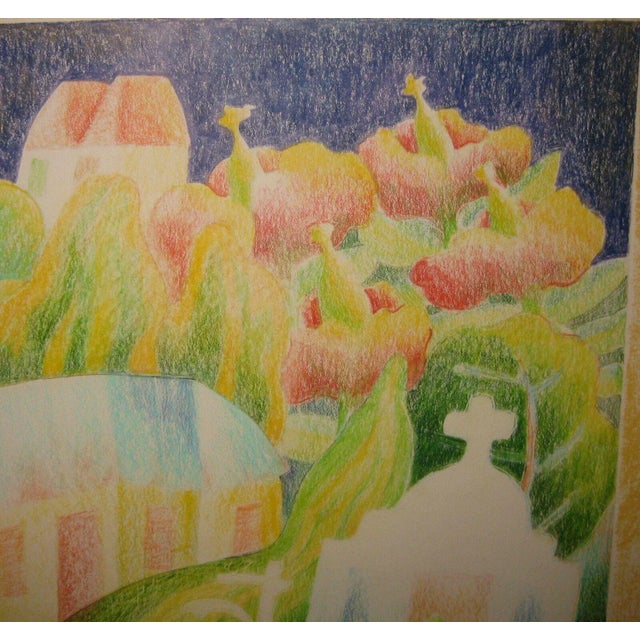 Drawing/Sketching Materials Stonehenge Modernist Drawing by Blair Lent For Sale - Image 7 of 11