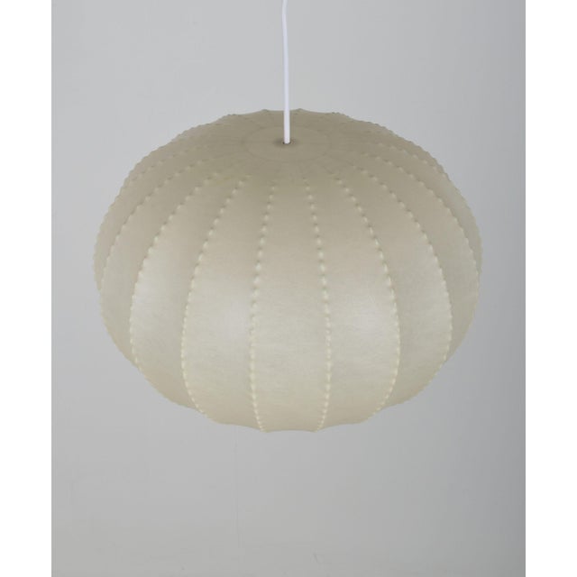 Metal Vintage Cocoon Pendant Lamp by Goldkant Leuchten, 1960s For Sale - Image 7 of 10