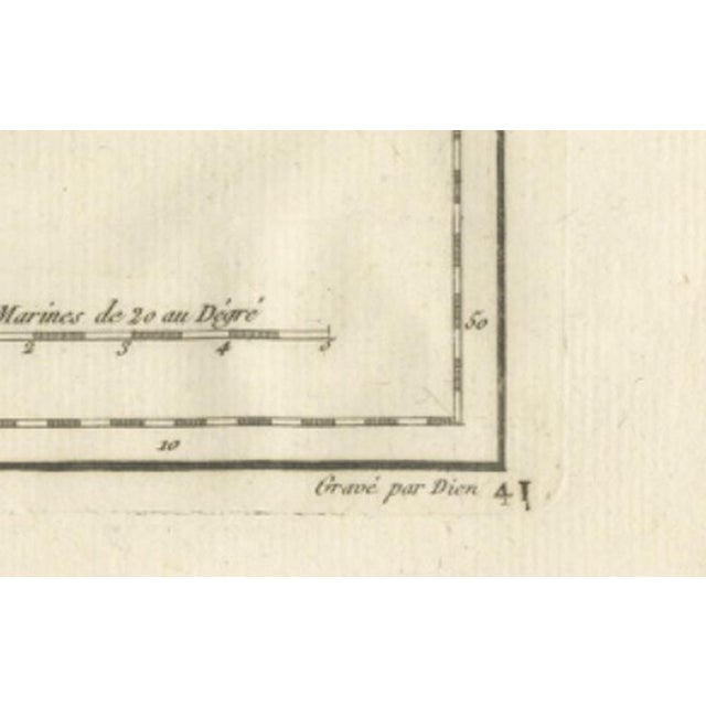 Antique Map of Guadeloupe and Marie Galante, 1780 For Sale - Image 9 of 12