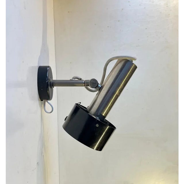 1970s Vintage Industrial Wall Lamp from Nordisk Solar, 1970s For Sale - Image 5 of 10