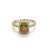 Green Multicolor Tourmaline Diamond Ring 14k Gold 1.15 TCW Certified For Sale - Image 8 of 11