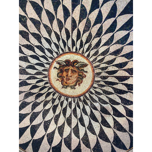 Textile William Gray Harris Photograph on Canvas “ Roman Mosaic With Gorgon Head" For Sale - Image 7 of 11