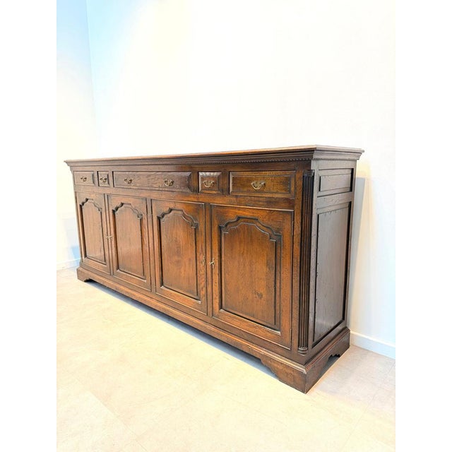 New England Oak Sideboard For Sale - Image 3 of 8