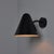 Mid-Century Modern Mid-Century Modern 'ZuZu' Black Painted Brass Wall Sconce in the Style of Jacques Biny For Sale - Image 3 of 18