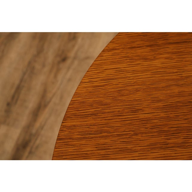 Stickley Mission Ellis Inlaid Round Oak Side Table For Sale - Image 11 of 18