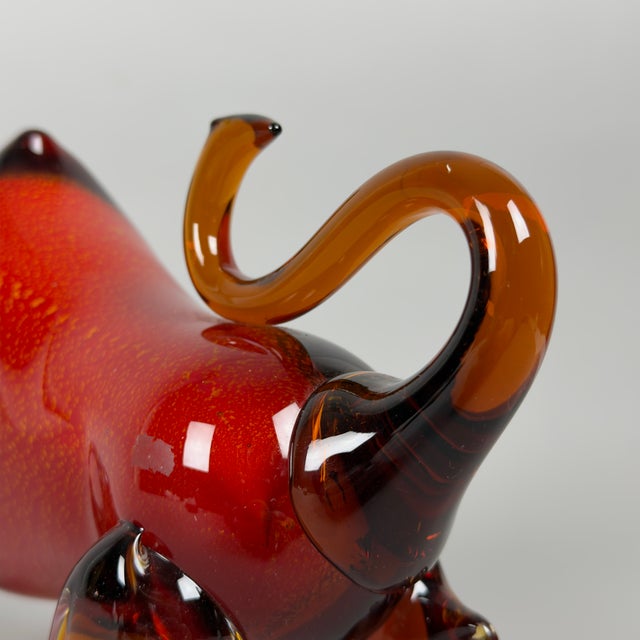Bull Sculpture in Murano Glass, 1970s For Sale - Image 10 of 17