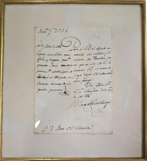 Letter Signed by the Count of Floridablanca, 1786