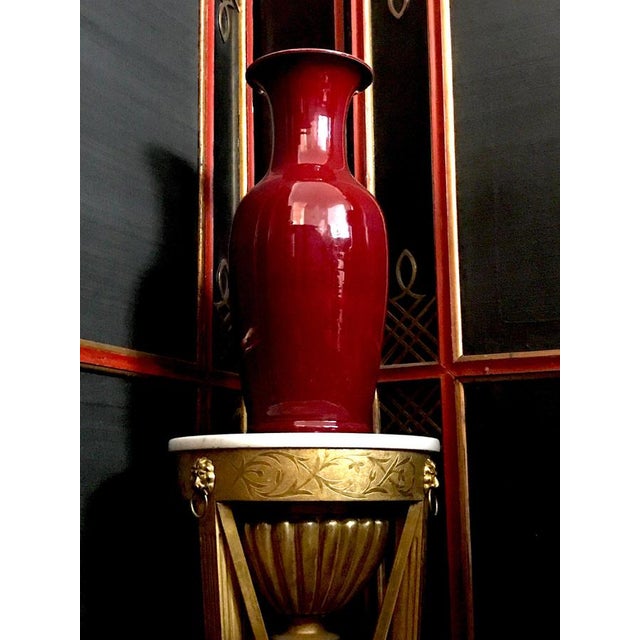 Large Sang-De-Boeuf Glazed Vases, Early 20th Century, Set of 2 For Sale - Image 4 of 7