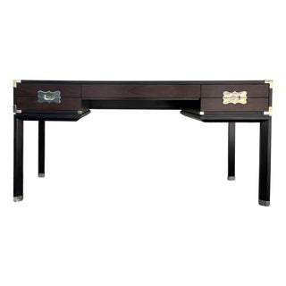 Jonathan Charles Campaign Style Writing Desk For Sale
