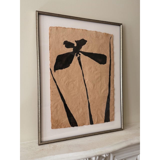 Abstract Framed Grande Fleur Noir, 03 by Josh Young For Sale - Image 3 of 5