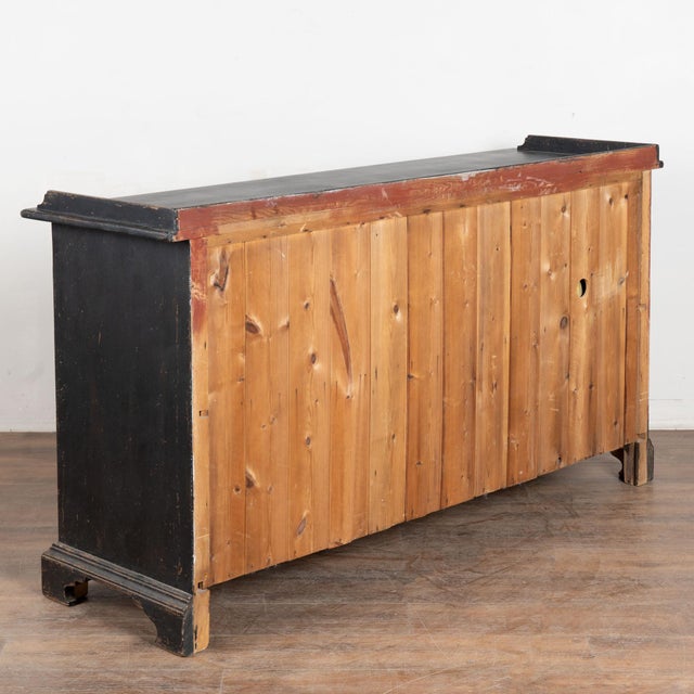 19th Century Swedish Black Painted Pine Sideboard Buffet For Sale - Image 15 of 15