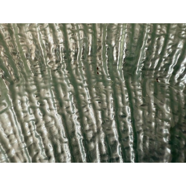 Late 20th Century Reef Glass Chargers in Seafoam/Aqua Color - Set of 6 For Sale In Detroit - Image 6 of 8