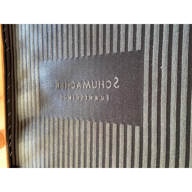 Early 21st Century Schumacher Faux Bamboo Upholstered Bench For Sale - Image 11 of 12