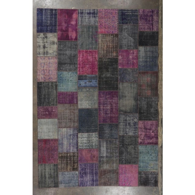 Oversized Vintage Patchwork Rug, 11'00 X 16'03 For Sale - Image 9 of 10