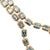 14k Yellow Gold 17.84ctw Bezeled Aquamarine Adjustable Tennis Chain Necklace For Sale - Image 4 of 8