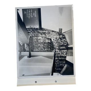 1972 Architectural Black and White Original Archival Glossy Photograph For Sale