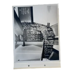 1972 Architectural Black and White Original Archival Glossy Photograph