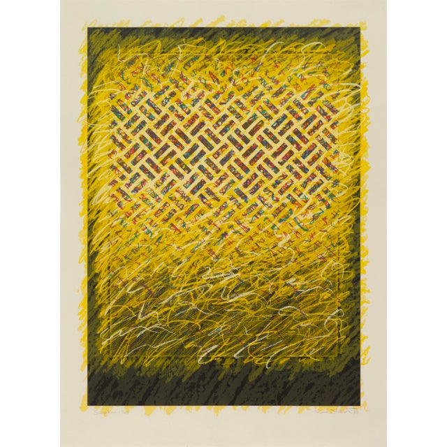 Late 20th Century Norman Stewart, Simonkon 1988 Signed Screenprint on Paper, Edition 17/40 Framed For Sale - Image 5 of 8