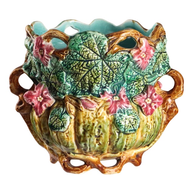 Polychrome and Ceramic Vase For Sale