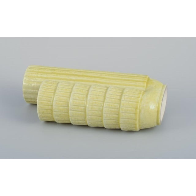 Two-Part Ceramic Vase in Chamotte Clay by Gunnar Nylund for Rörstrand, Sweden For Sale - Image 6 of 9