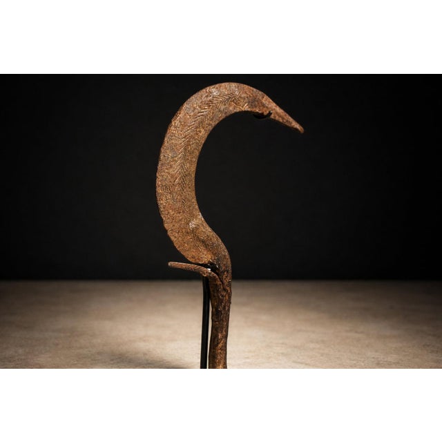 Igbo Iron Currency Knife Sculpture on Custom Platform, Nigeria, Early 20th Century For Sale In New York - Image 6 of 13